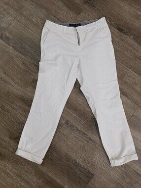 Tommy Hilfiger White Cropped Ankle Pants